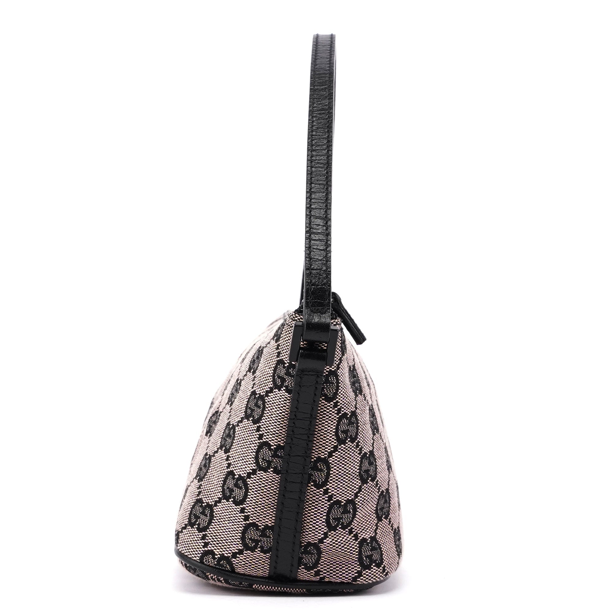 07198 Beige Black GG Boat Pochette