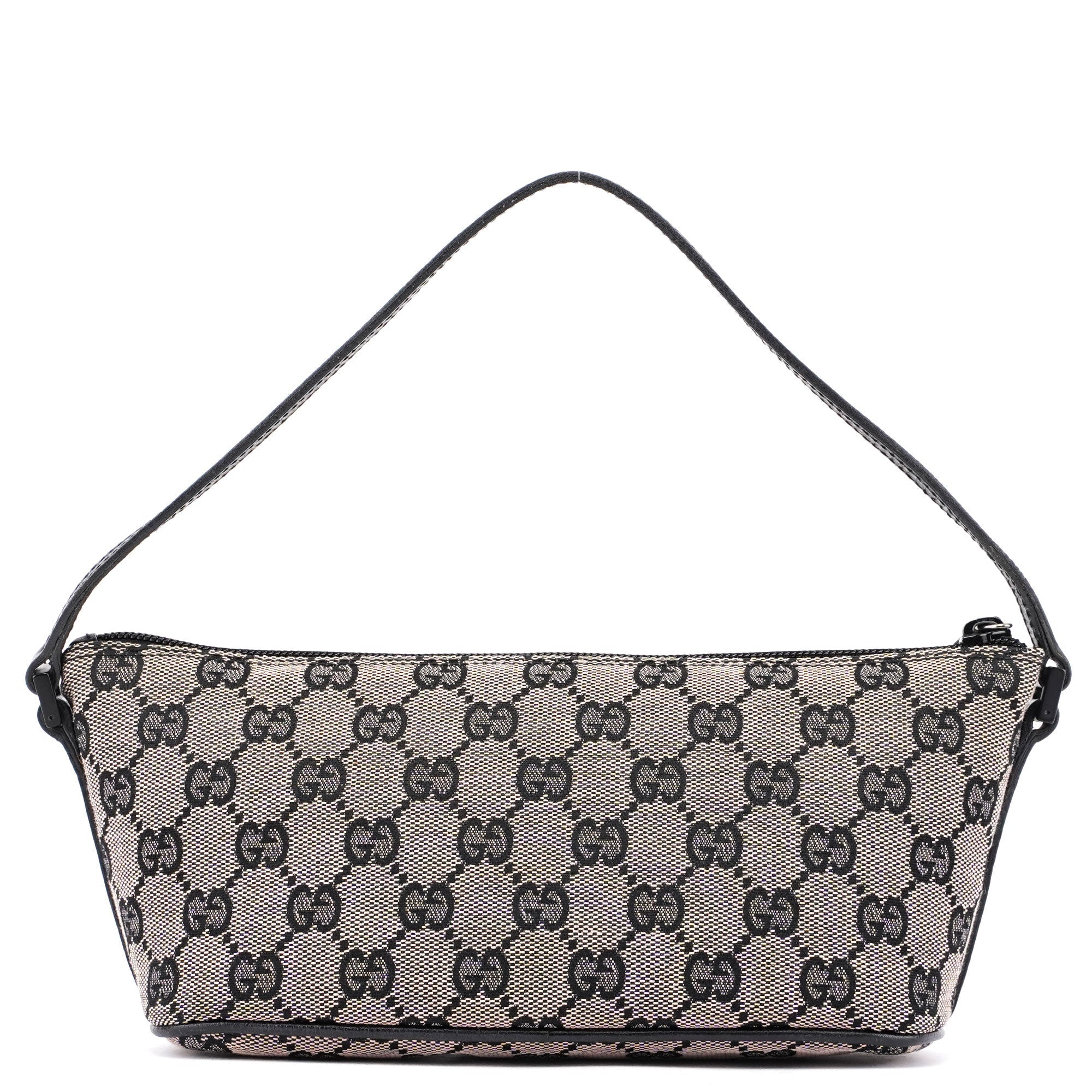 07198 Beige Black GG Boat Pochette