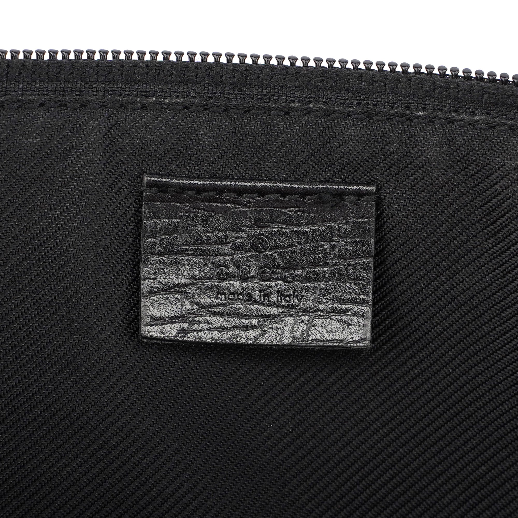 07198 Beige Black GG Boat Pochette