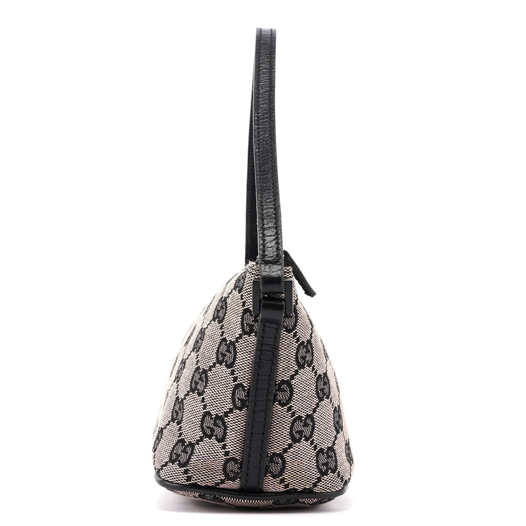 07198 Beige Black GG Boat Pochette