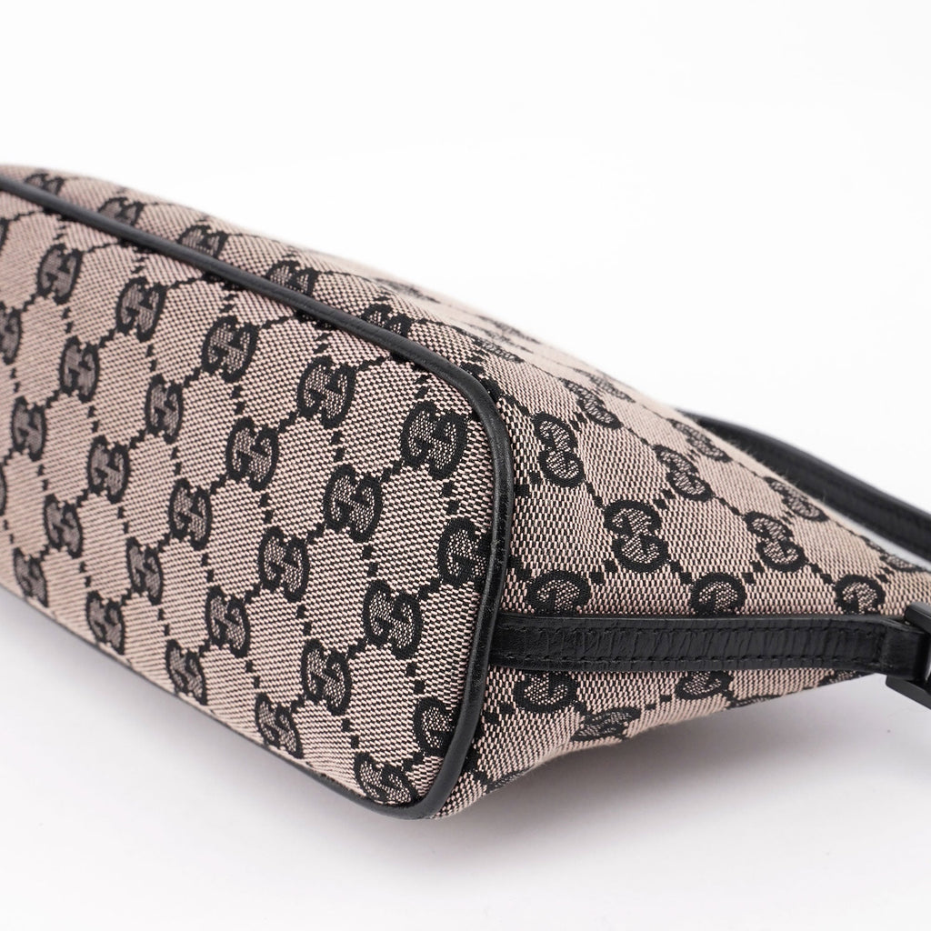 07198 Beige Black GG Boat Pochette