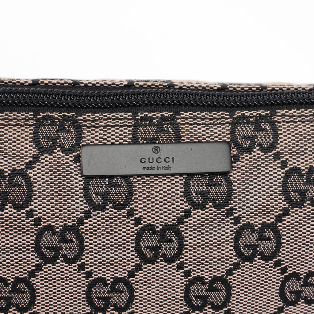 07198 Beige Black GG Boat Pochette