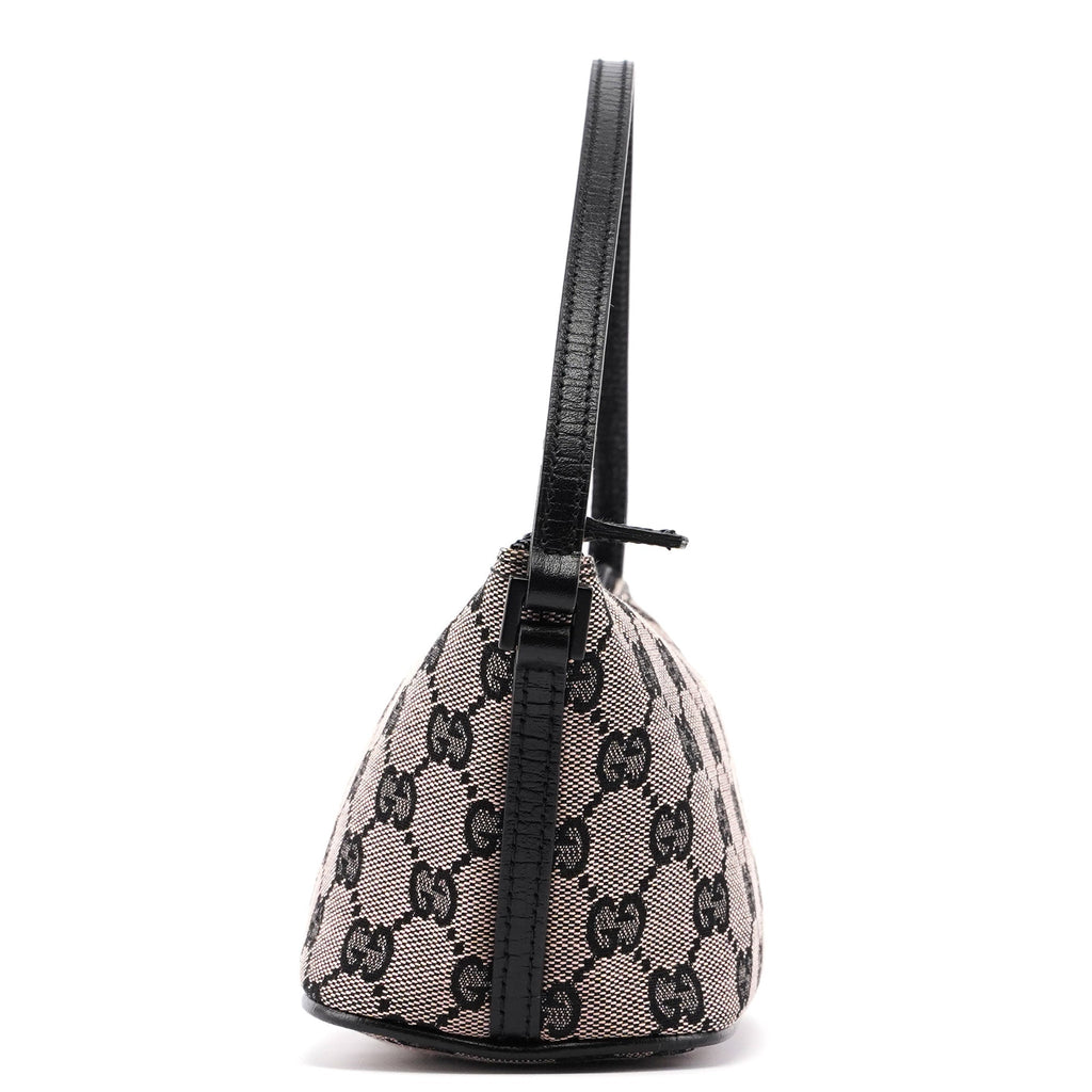 07198 Beige Black GG Boat Pochette