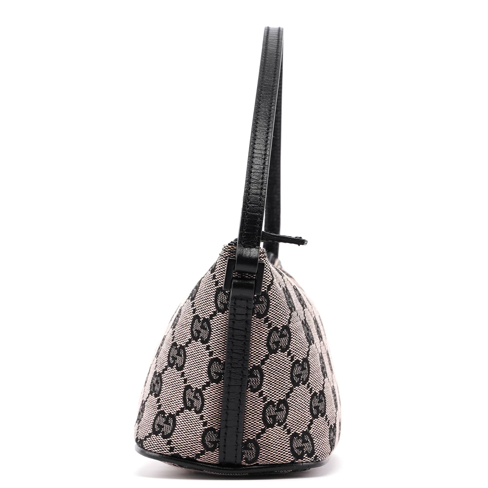 07198 Beige Black GG Boat Pochette