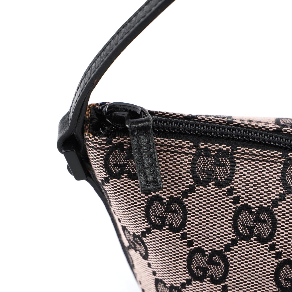 07198 Beige Black GG Boat Pochette