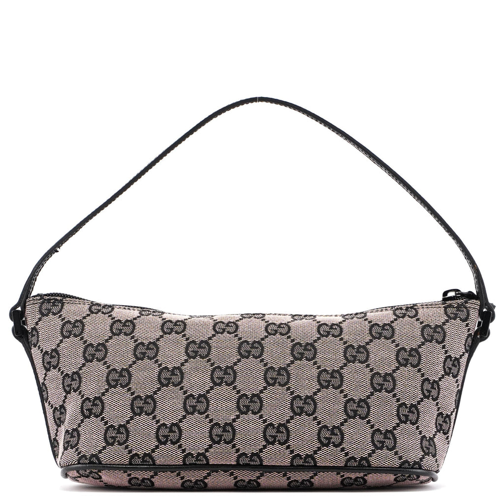 07198 Beige Black GG Boat Pochette