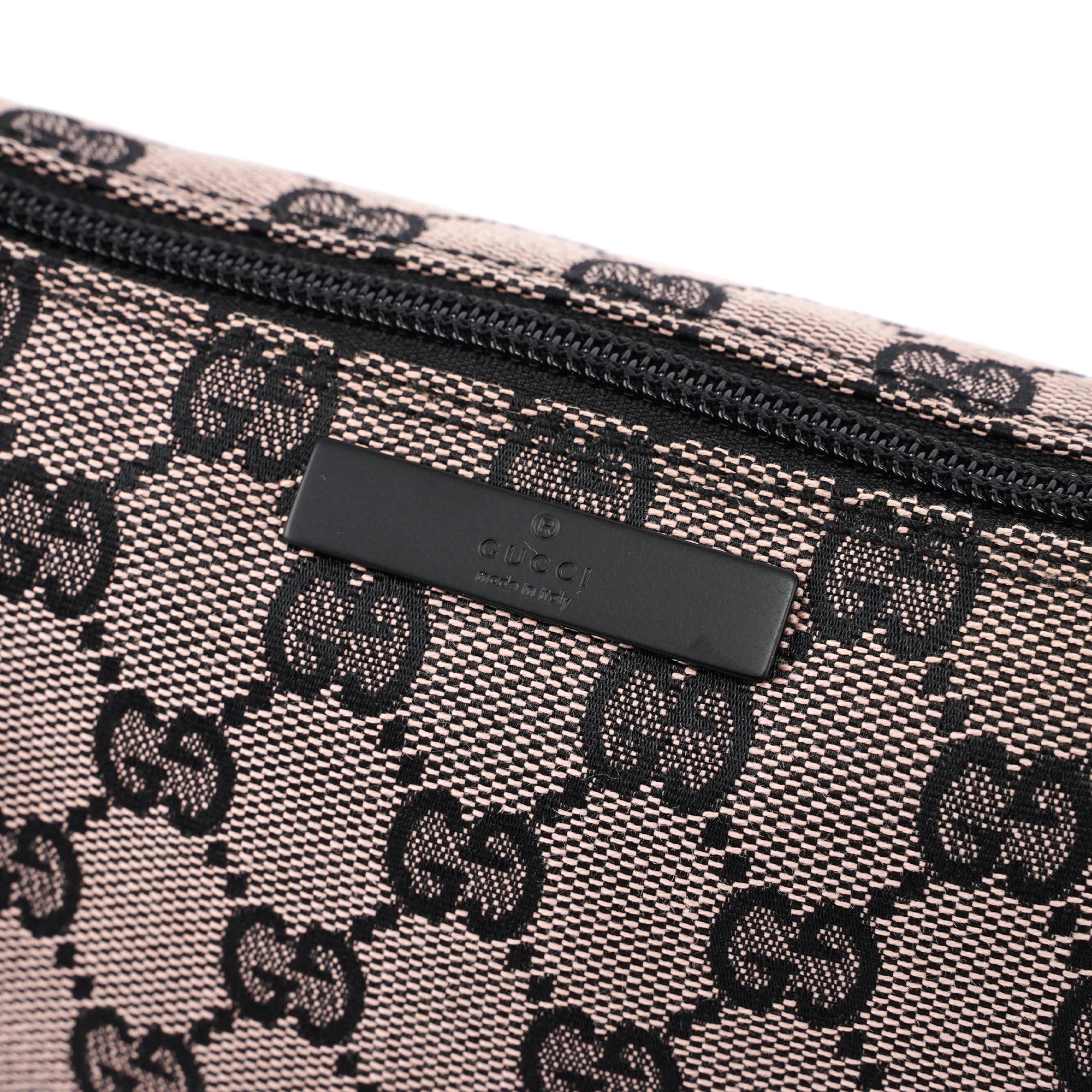 07198 Beige Black GG Boat Pochette