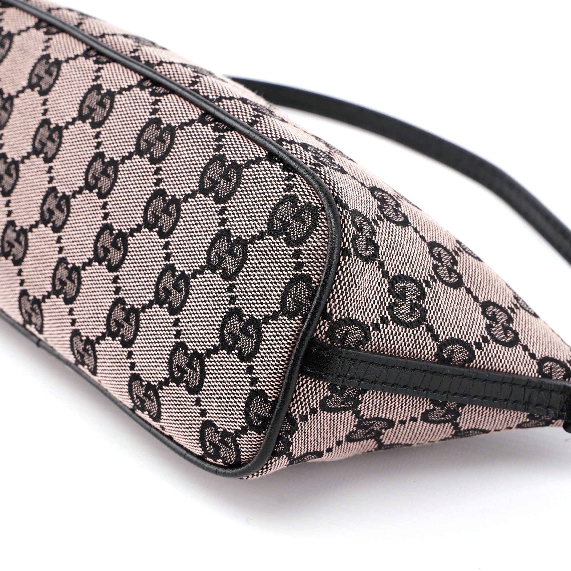 07198 Beige Black GG Boat Pochette