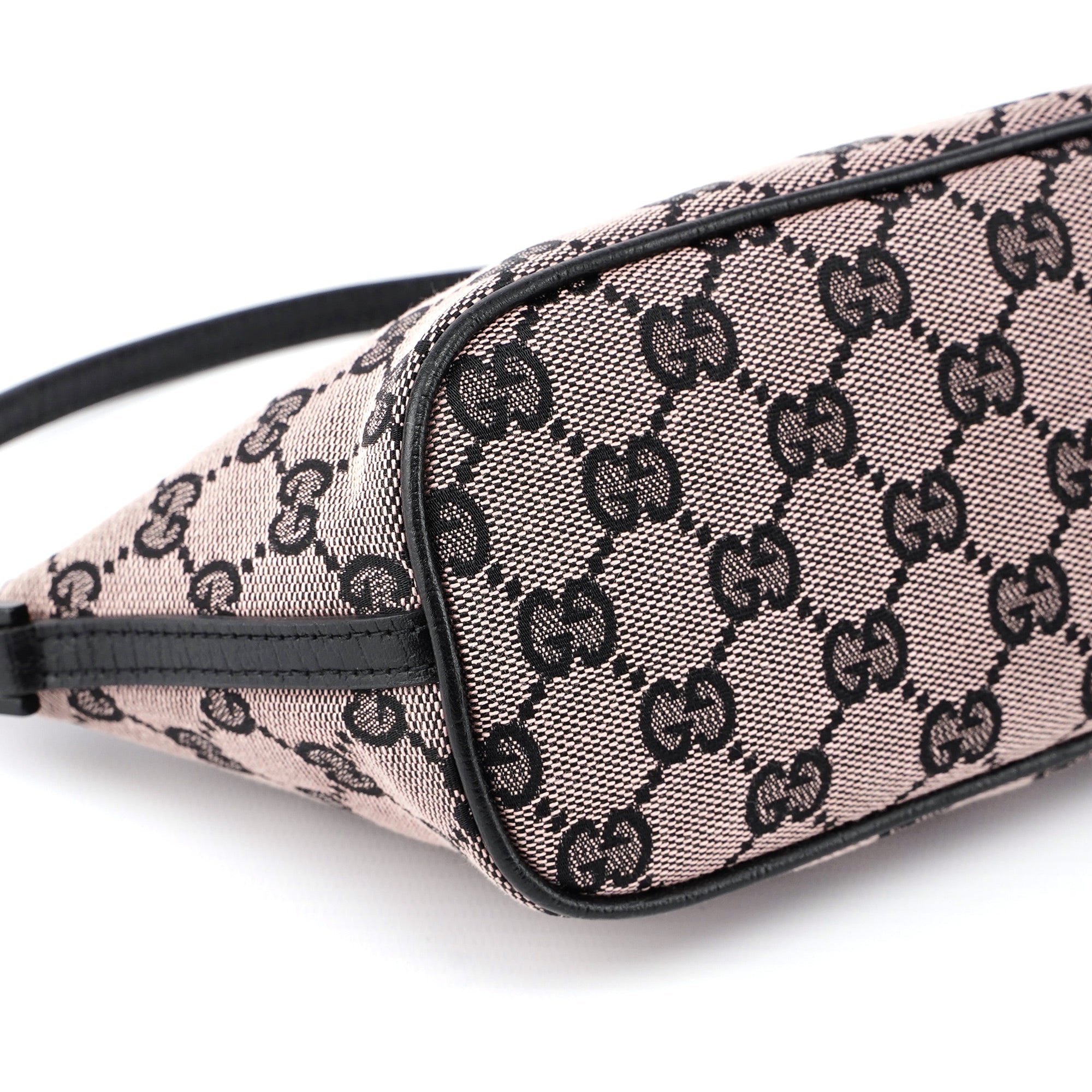 07198 Beige Black GG Boat Pochette