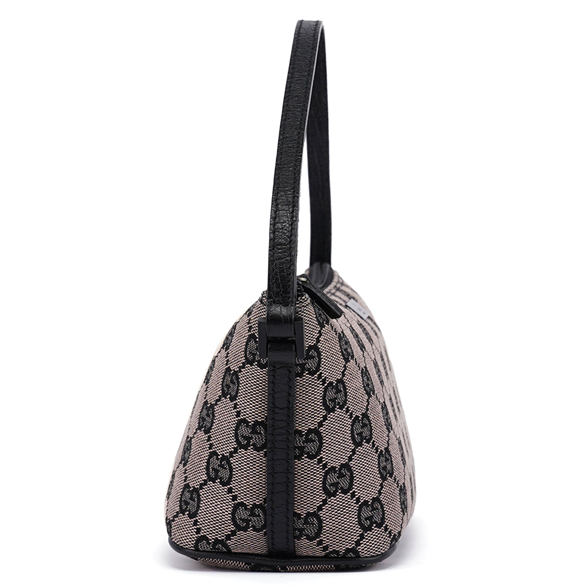 07198 Beige Black GG Boat Pochette