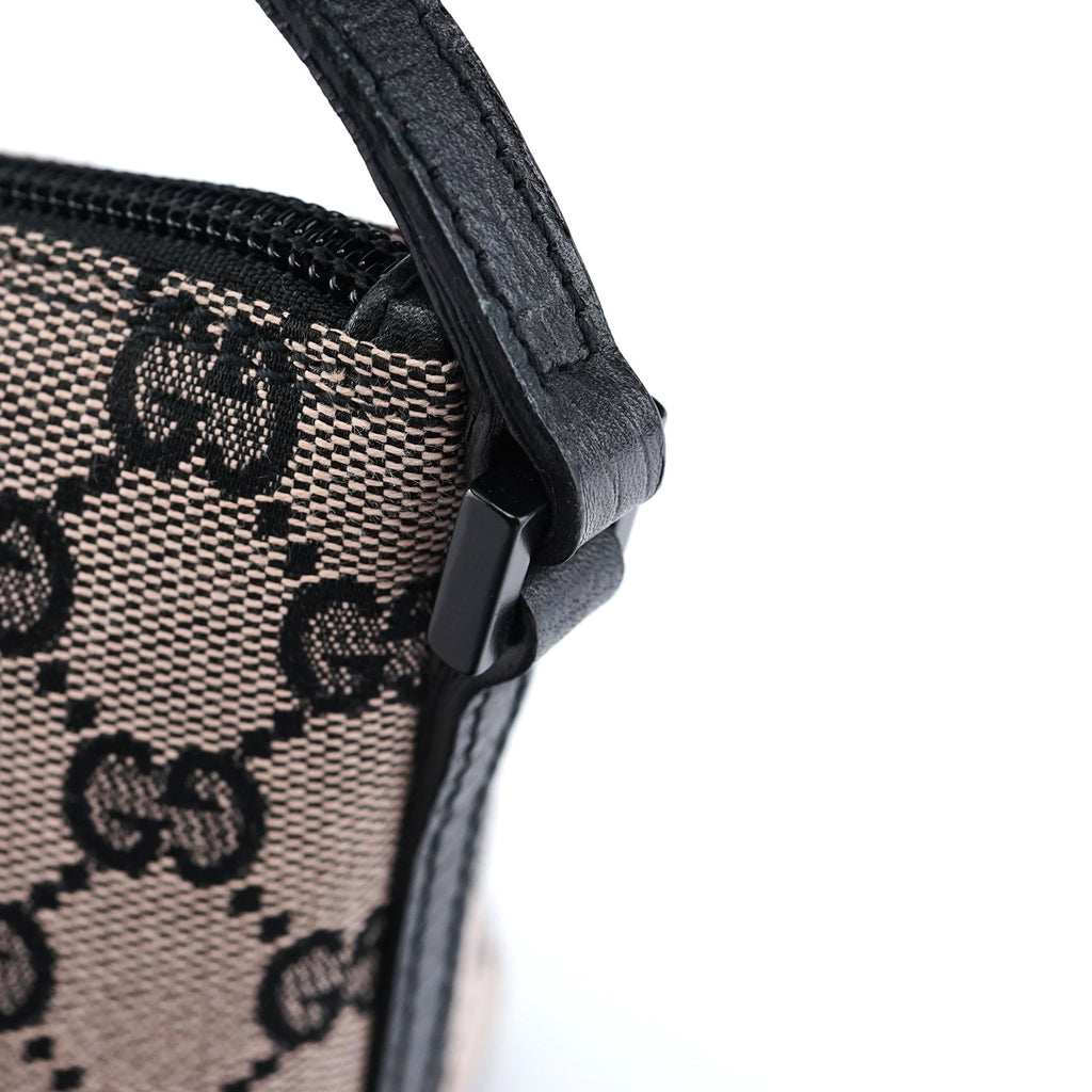 07198 Beige Black GG Boat Pochette