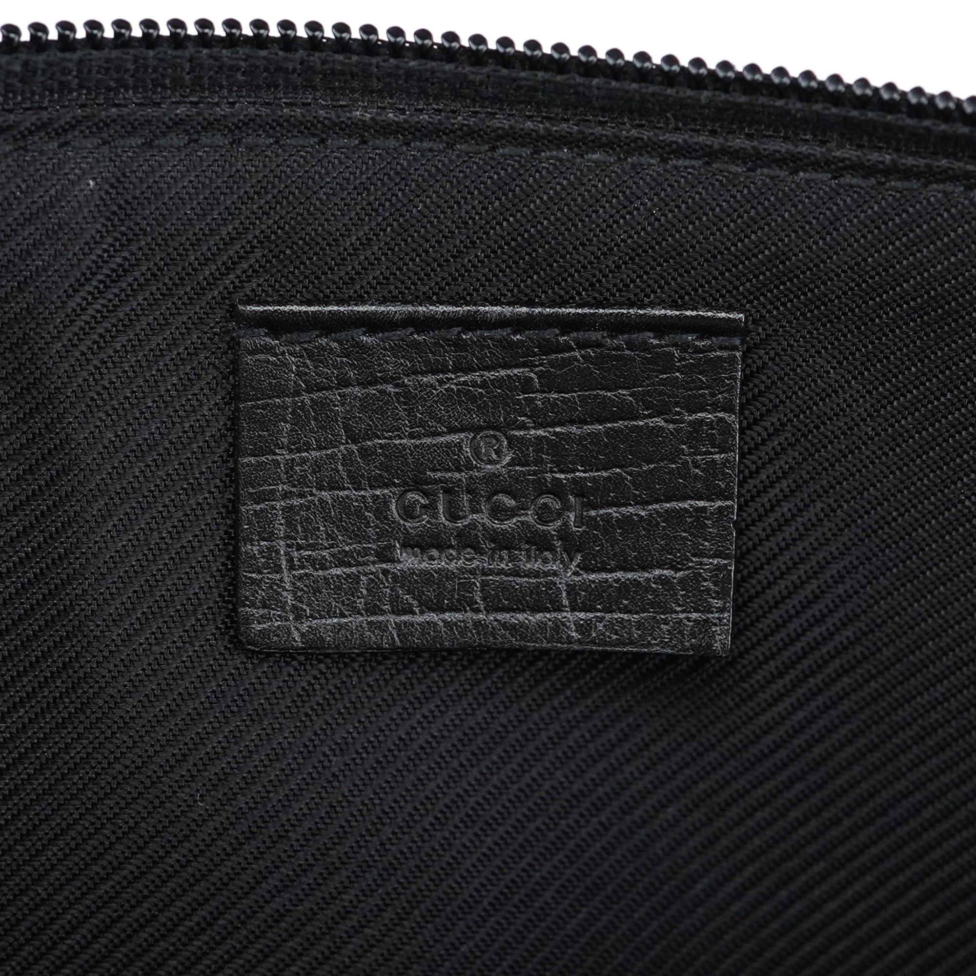 07198 Beige Black GG Boat Pochette