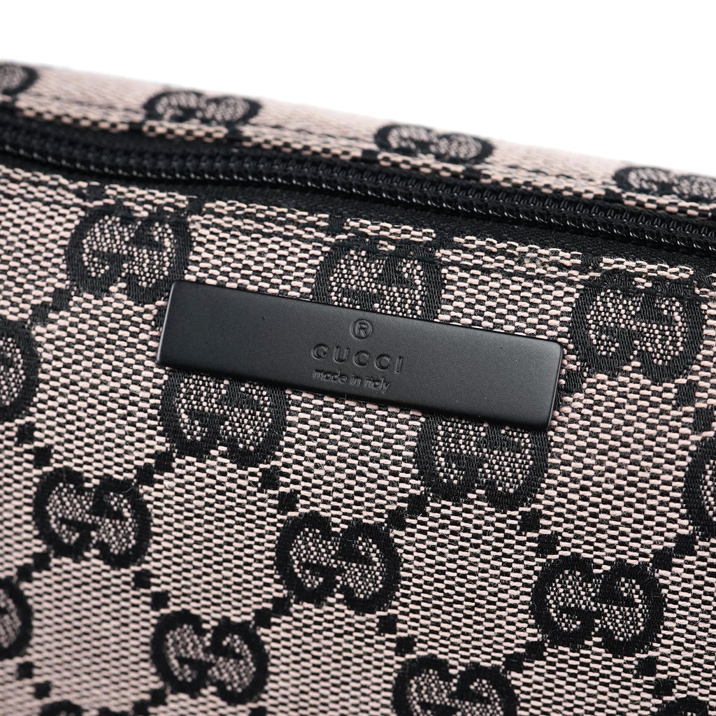 07198 Beige Black GG Boat Pochette