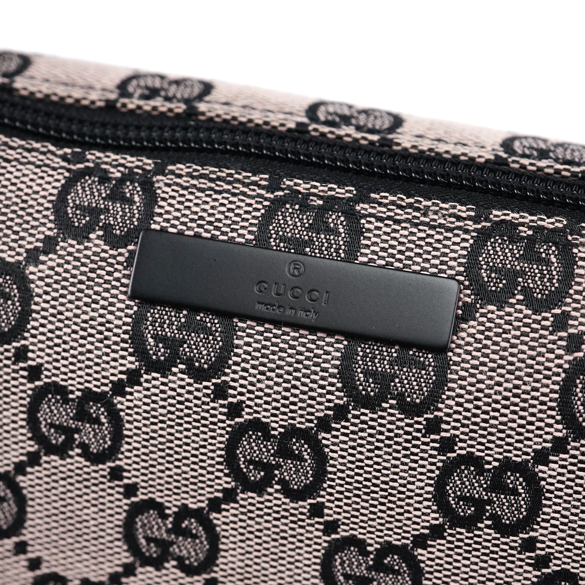 07198 Beige Black GG Boat Pochette