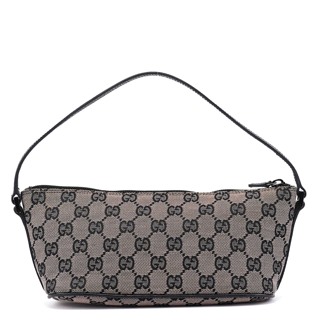 07198 Beige Black GG Boat Pochette