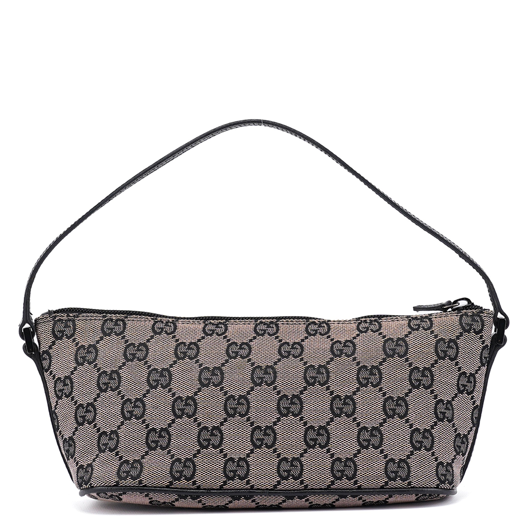 07198 Beige Black GG Boat Pochette