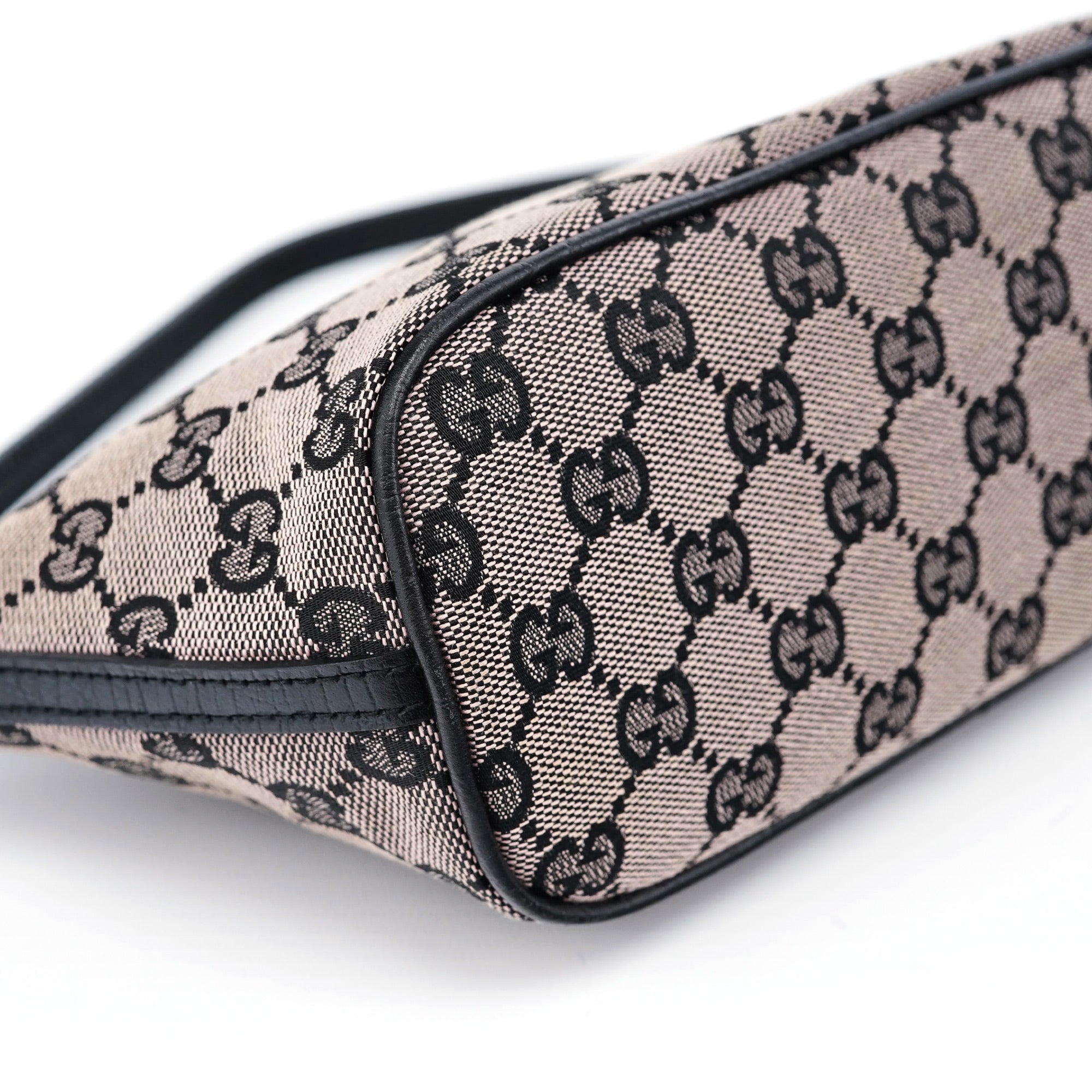 07198 Beige Black GG Boat Pochette