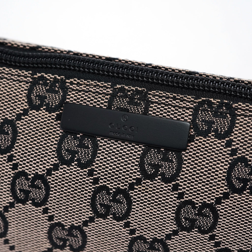 07198 Beige Black GG Boat Pochette