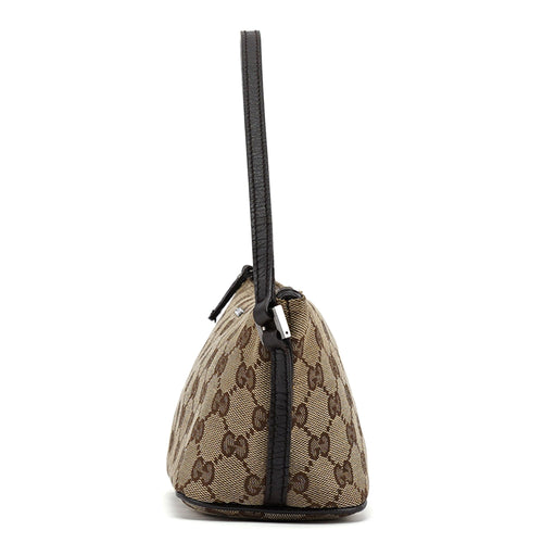 07198 Beige Brown GG Boat Pochette