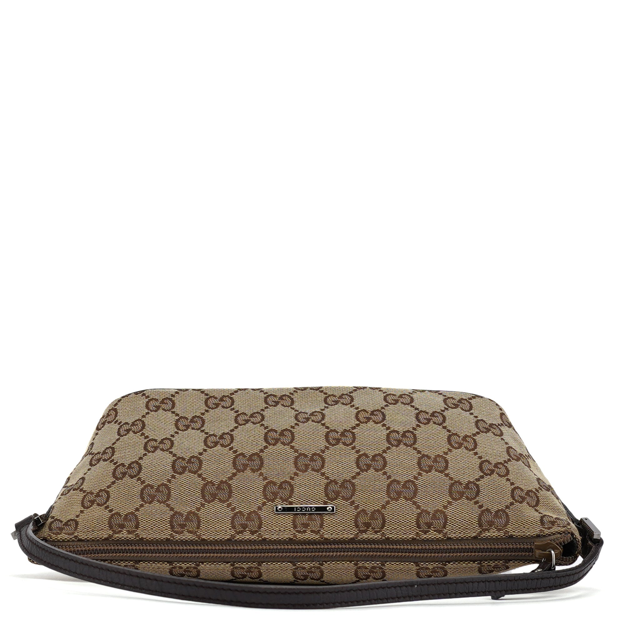07198 Beige Brown GG Boat Pochette