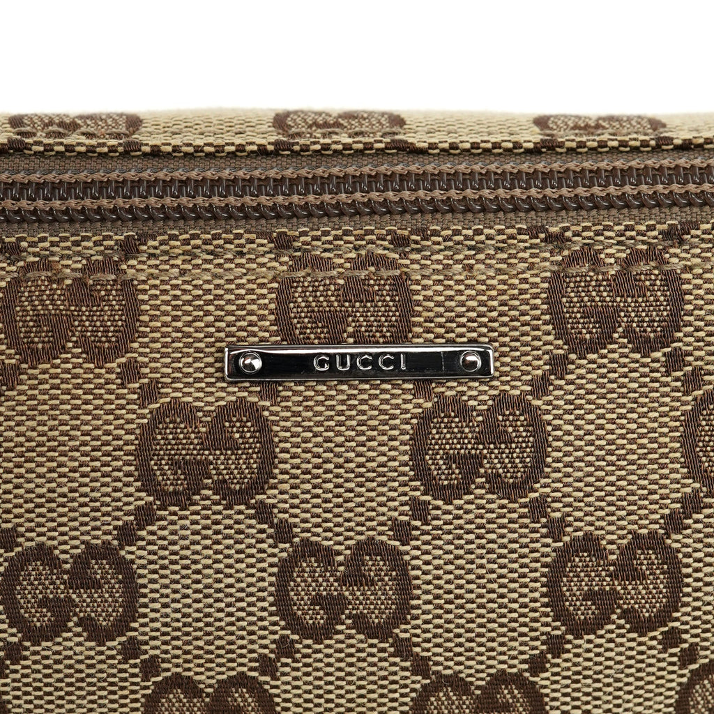 07198 Beige Brown GG Boat Pochette