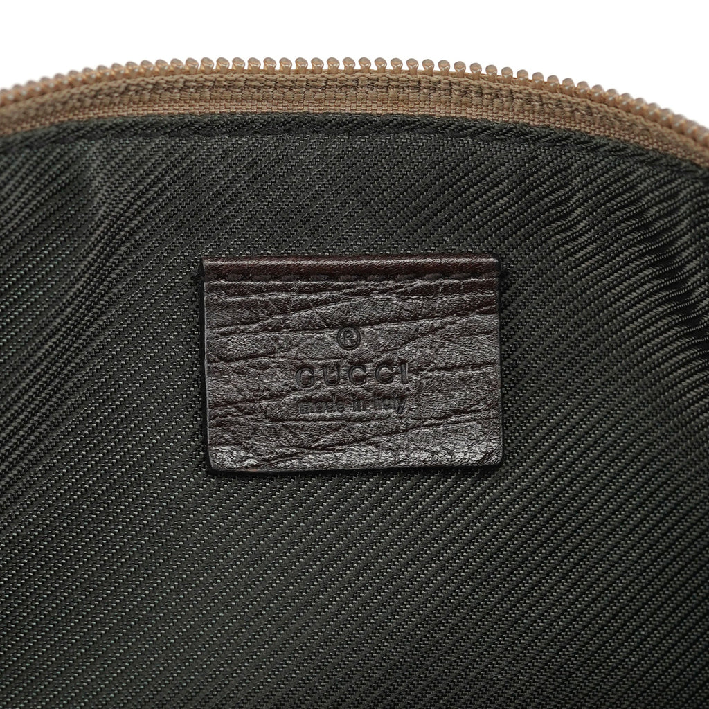 07198 Beige Brown GG Boat Pochette
