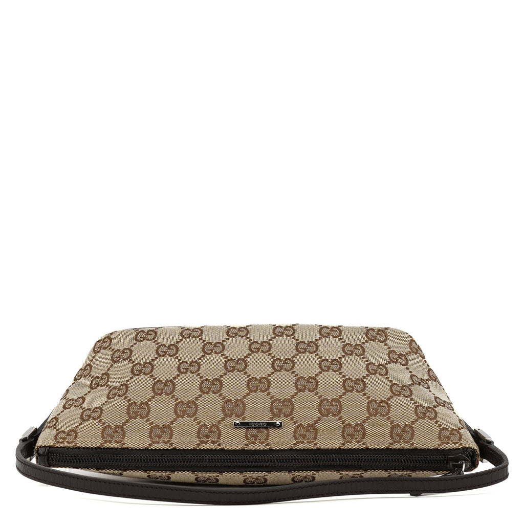 07198 Beige Brown GG Boat Pochette