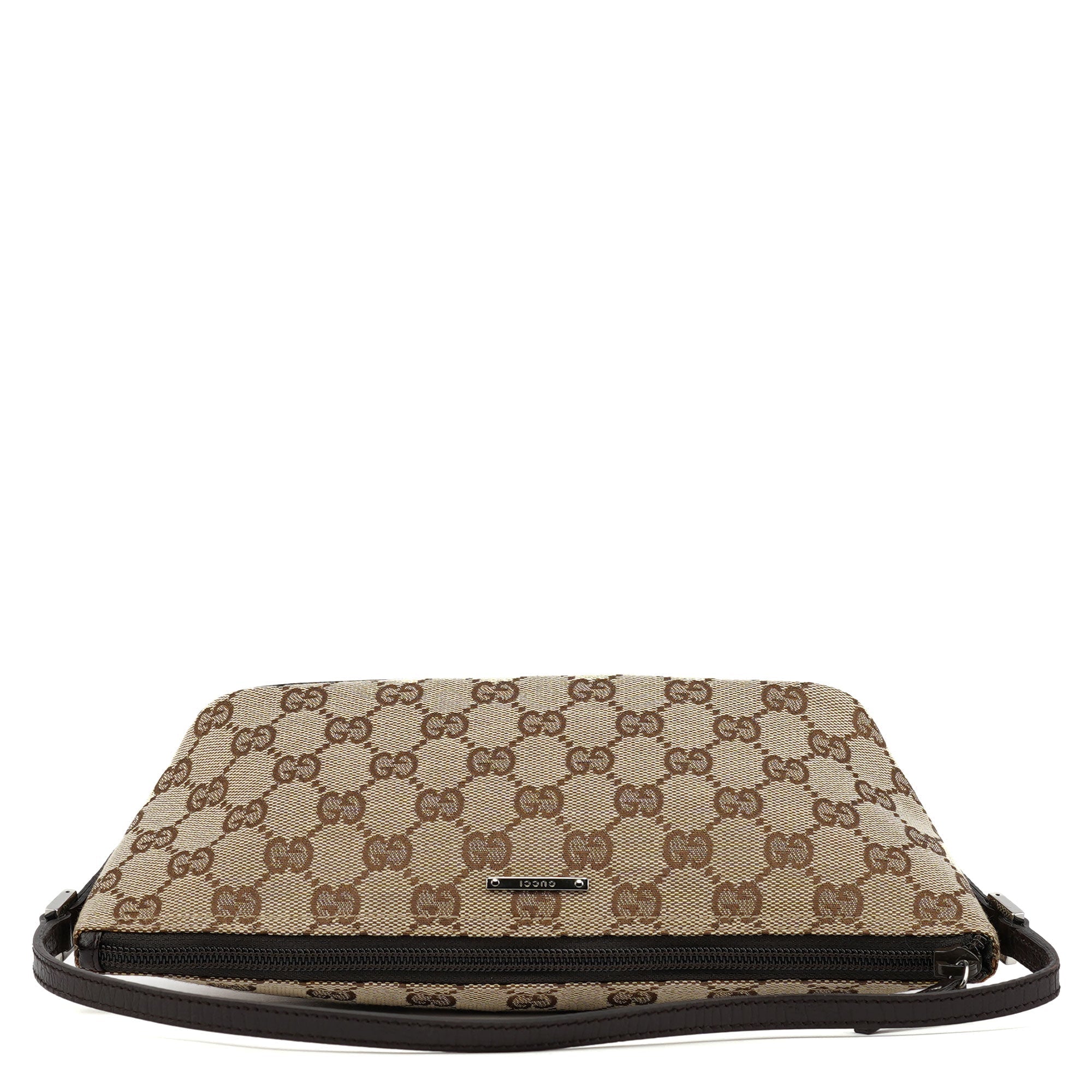 07198 Beige Brown GG Boat Pochette