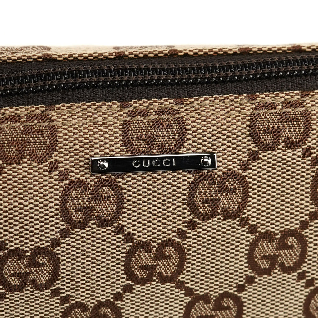 07198 Beige Brown GG Boat Pochette
