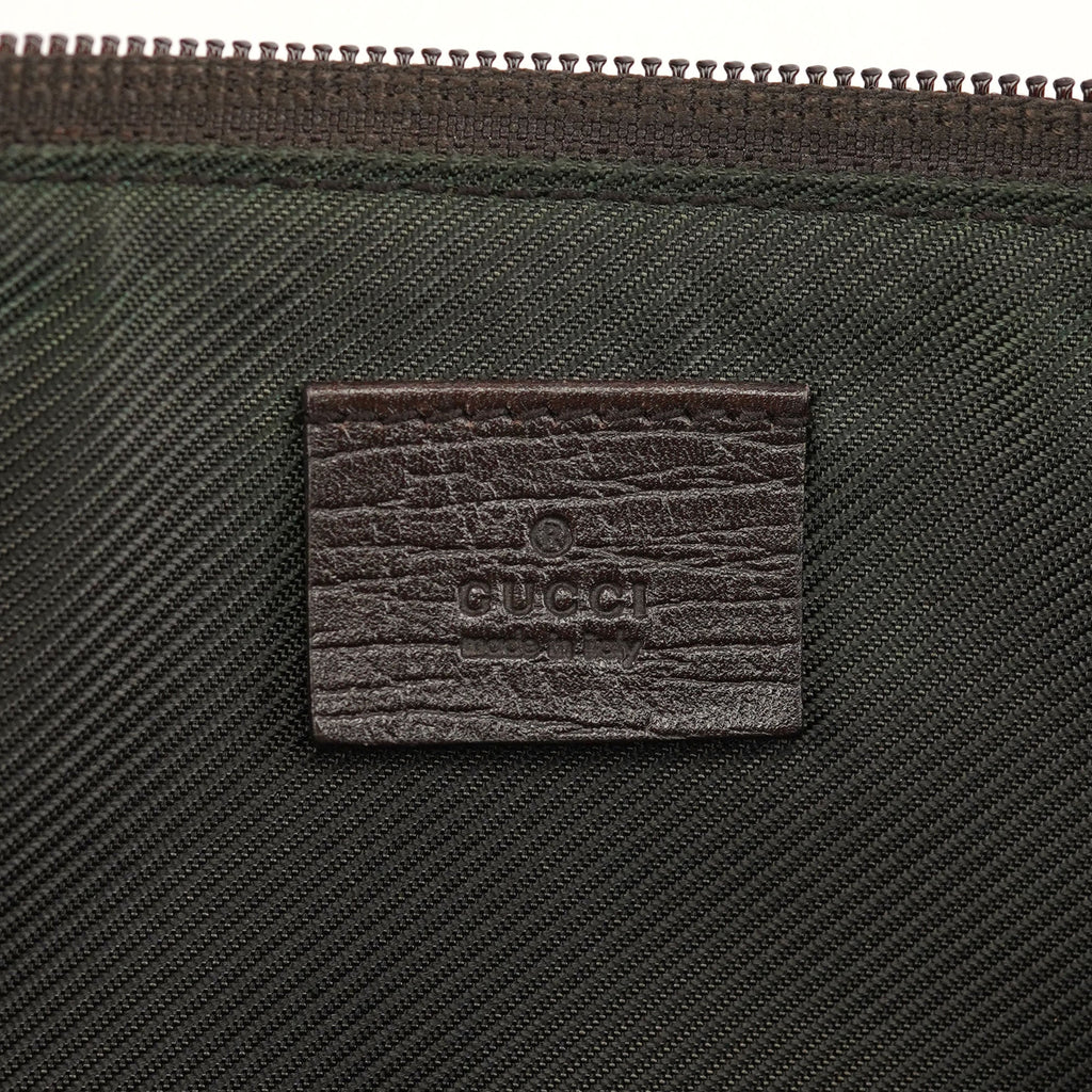 07198 Beige Brown GG Boat Pochette