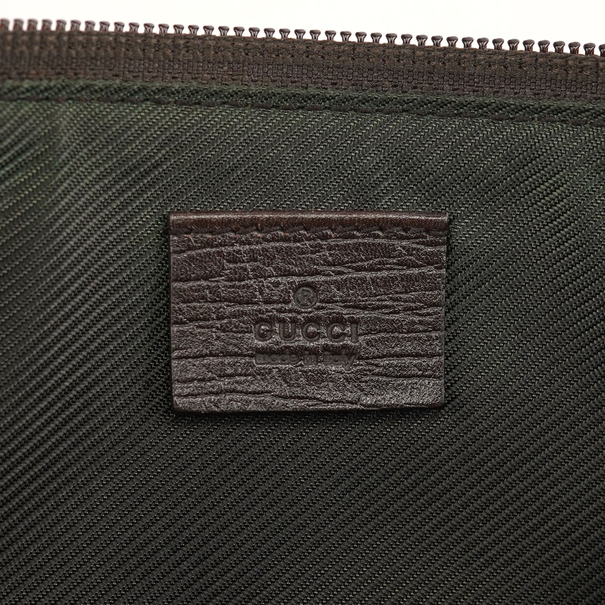07198 Beige Brown GG Boat Pochette