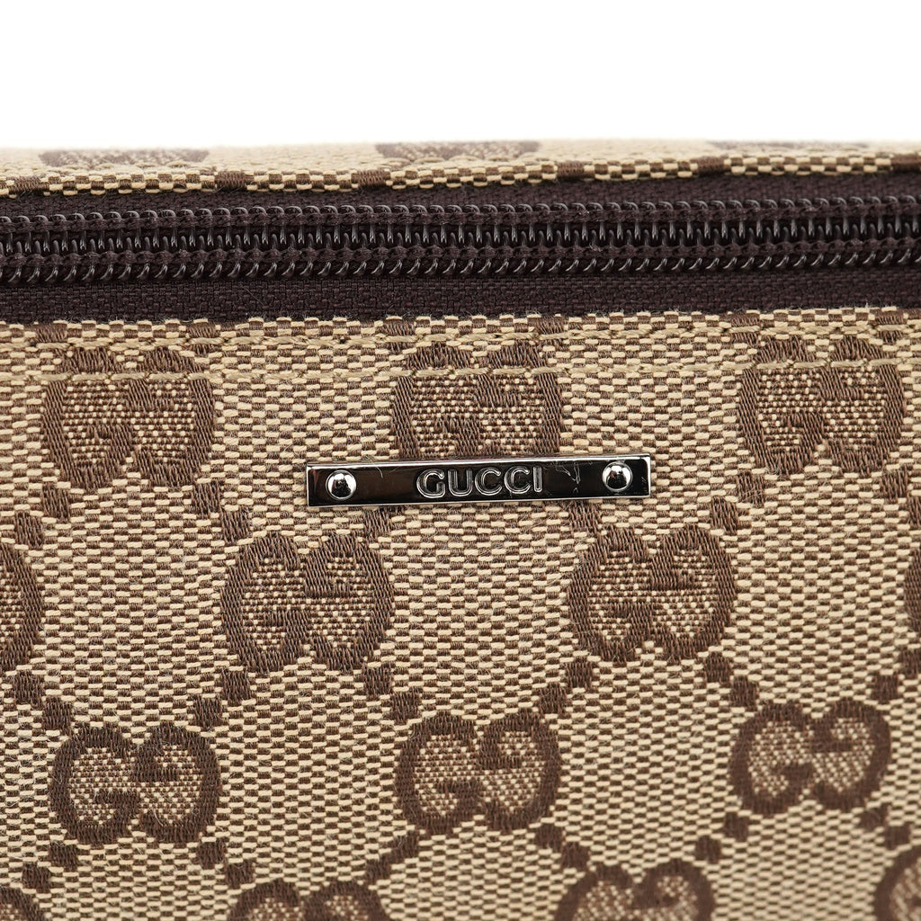 07198 Beige Brown GG Boat Pochette