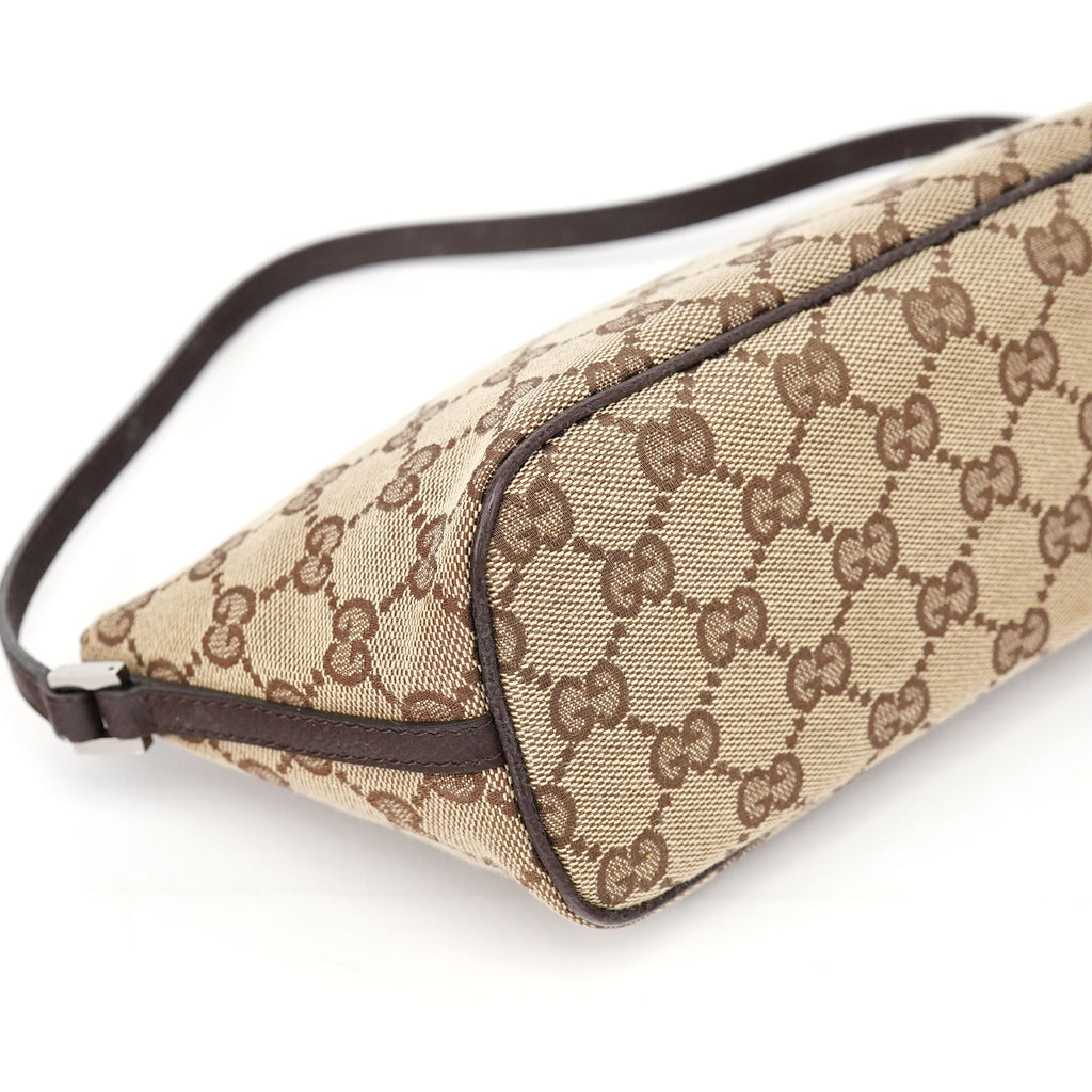 07198 Beige Brown GG Boat Pochette