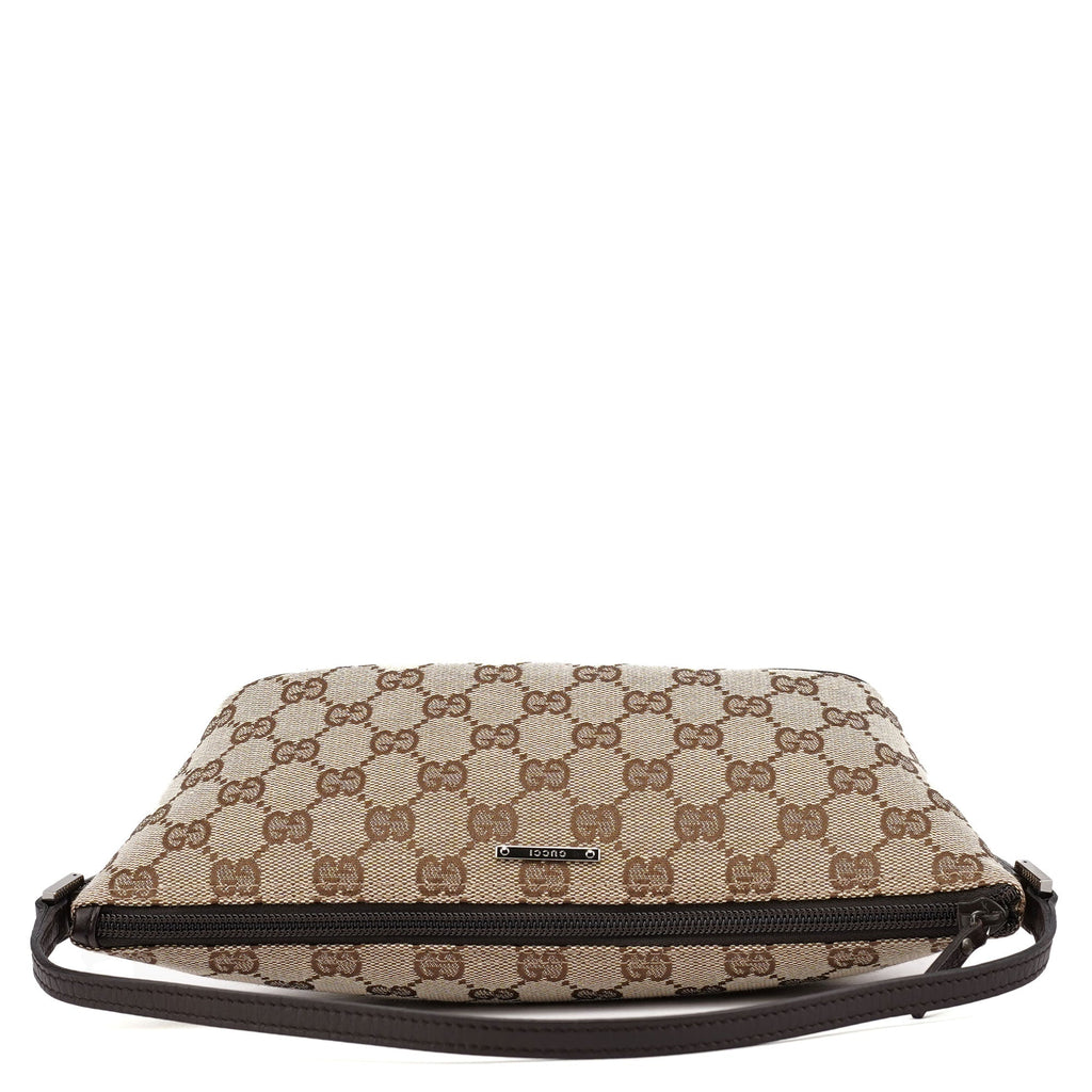 07198 Beige Brown GG Boat Pochette