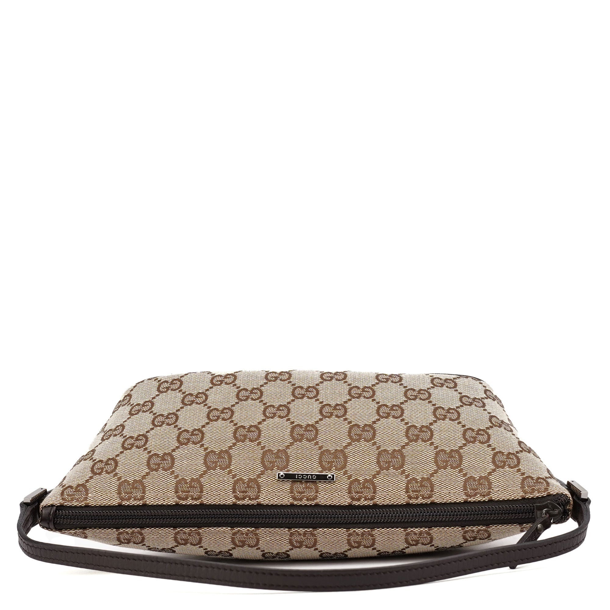 07198 Beige Brown GG Boat Pochette