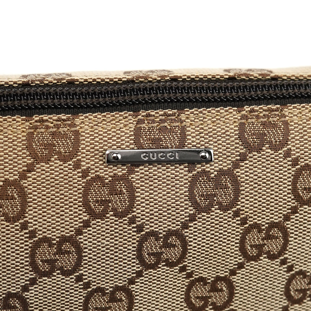 07198 Beige Brown GG Boat Pochette