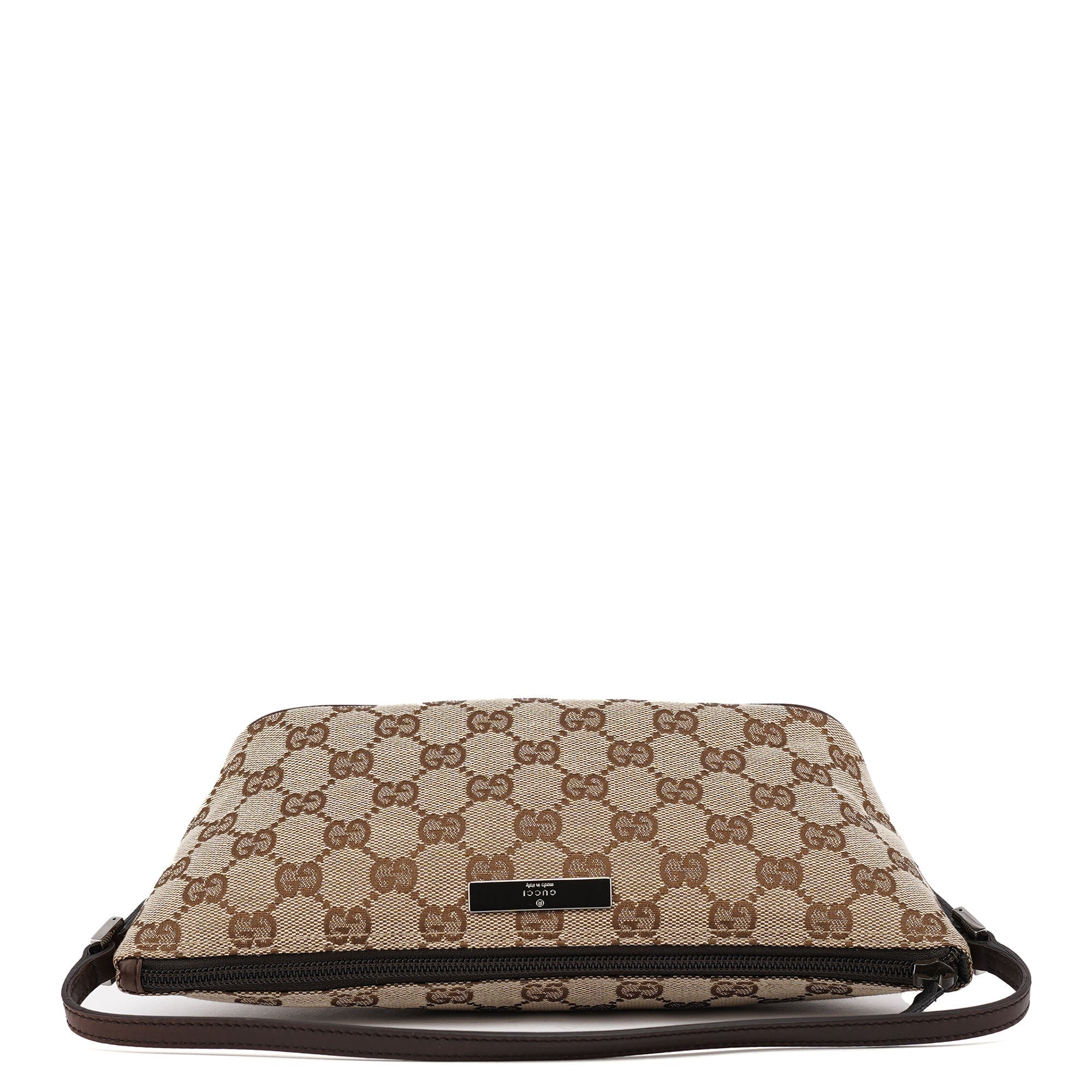 07198 Beige Brown GG Boat Pochette