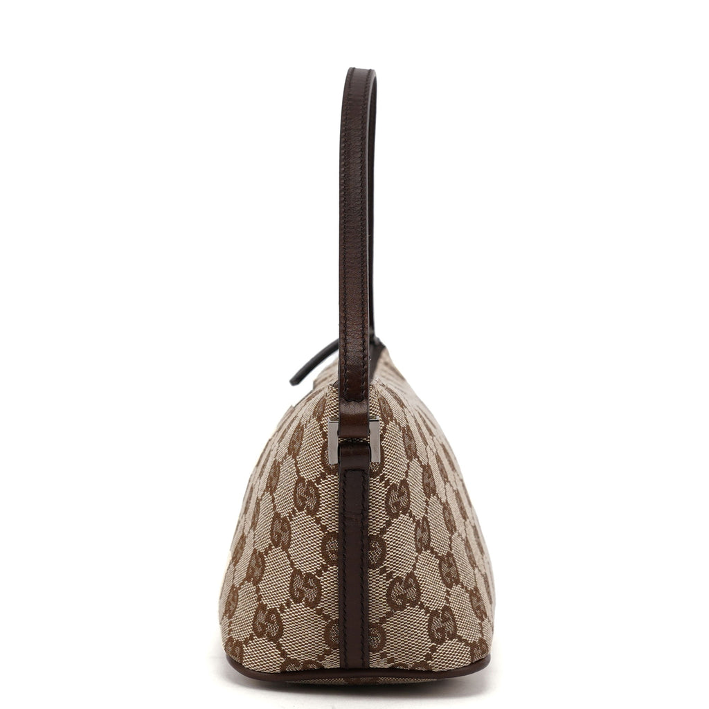 07198 Beige Brown GG Boat Pochette