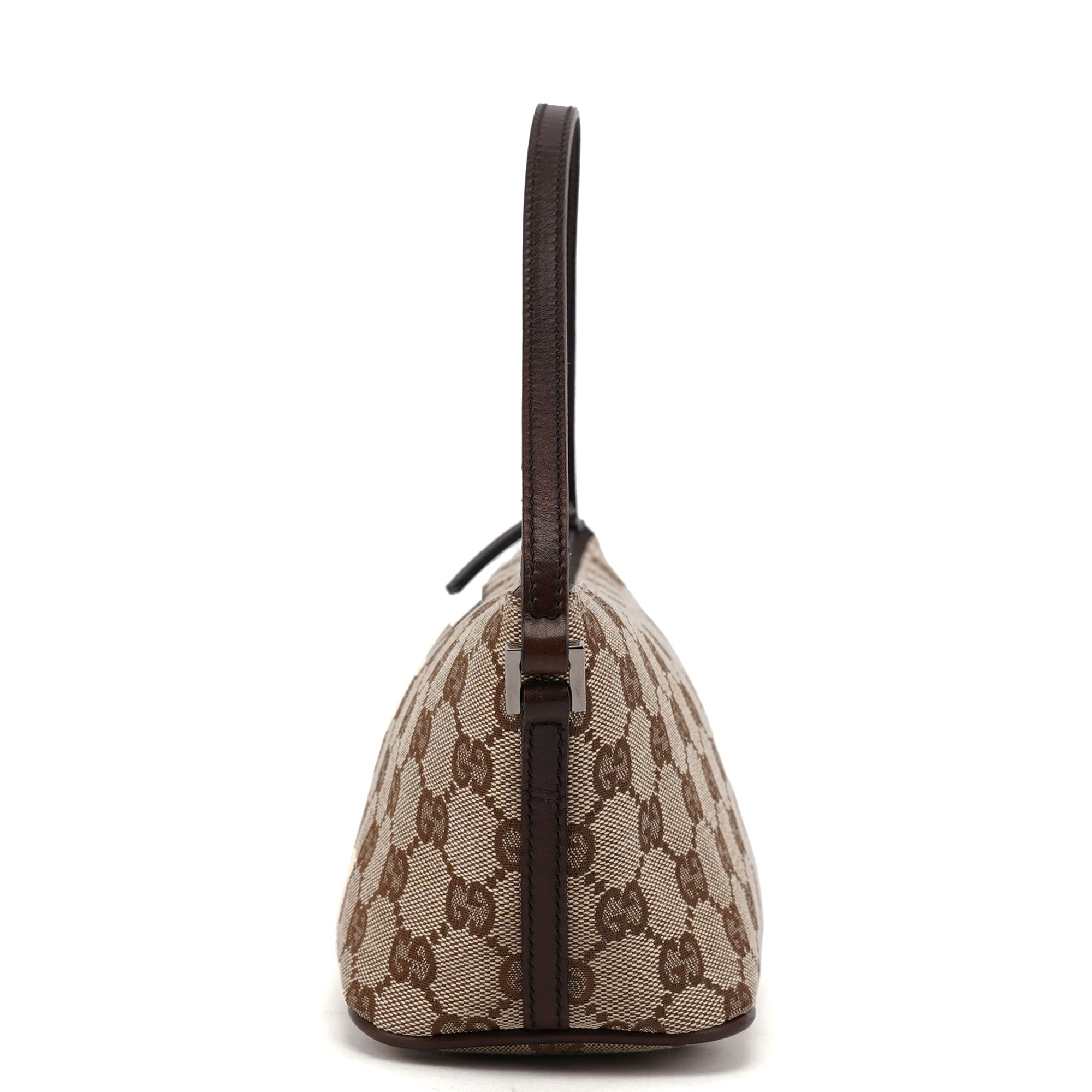 07198 Beige Brown GG Boat Pochette
