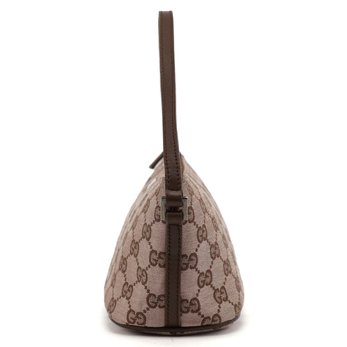07198 Beige Brown GG Boat Pochette