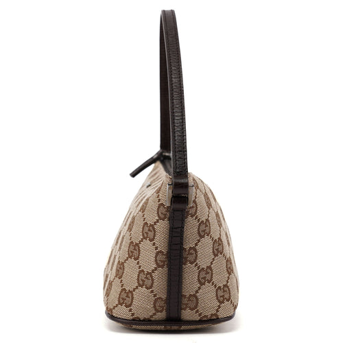 07198 Beige Brown GG Boat Pochette