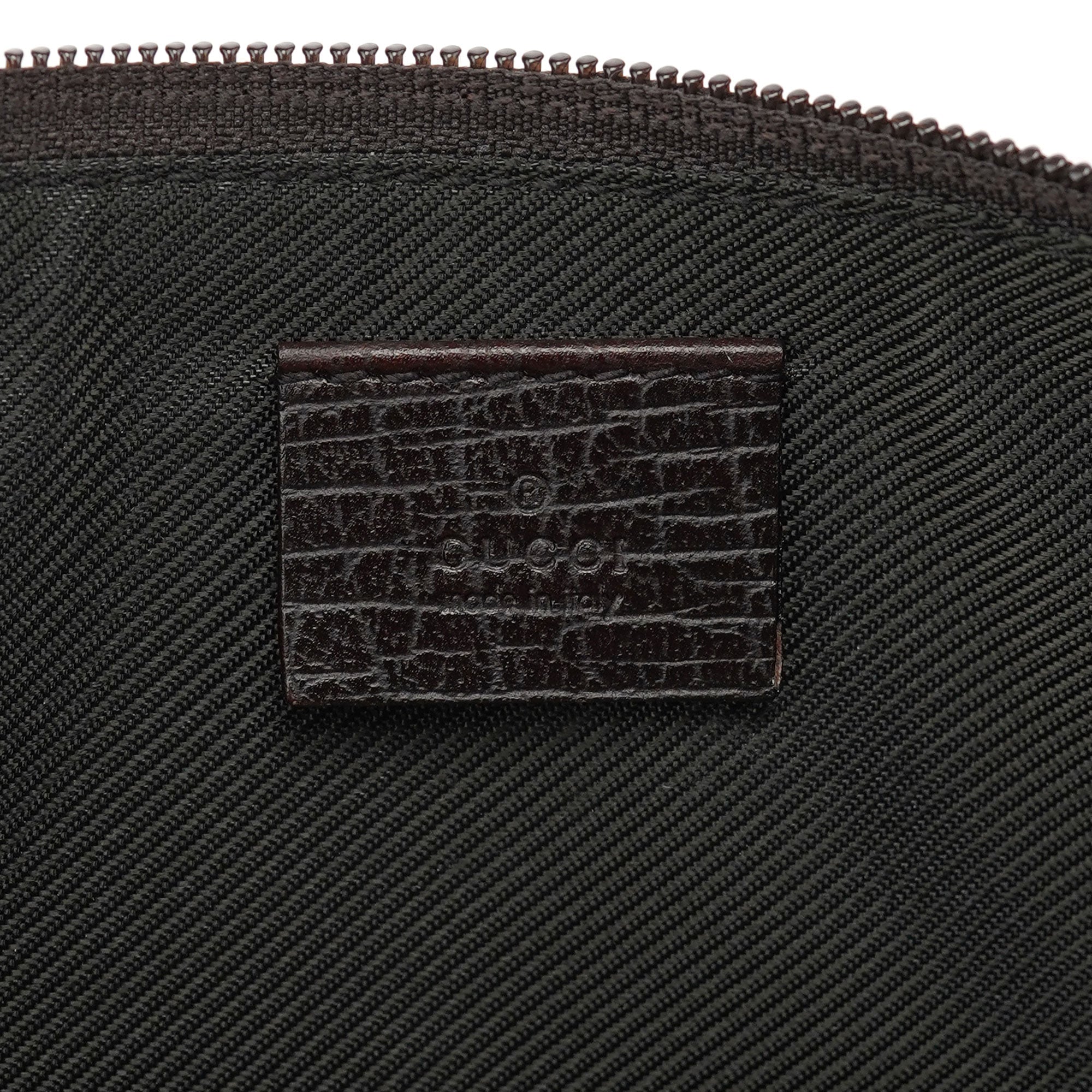 07198 Beige Brown GG Boat Pochette