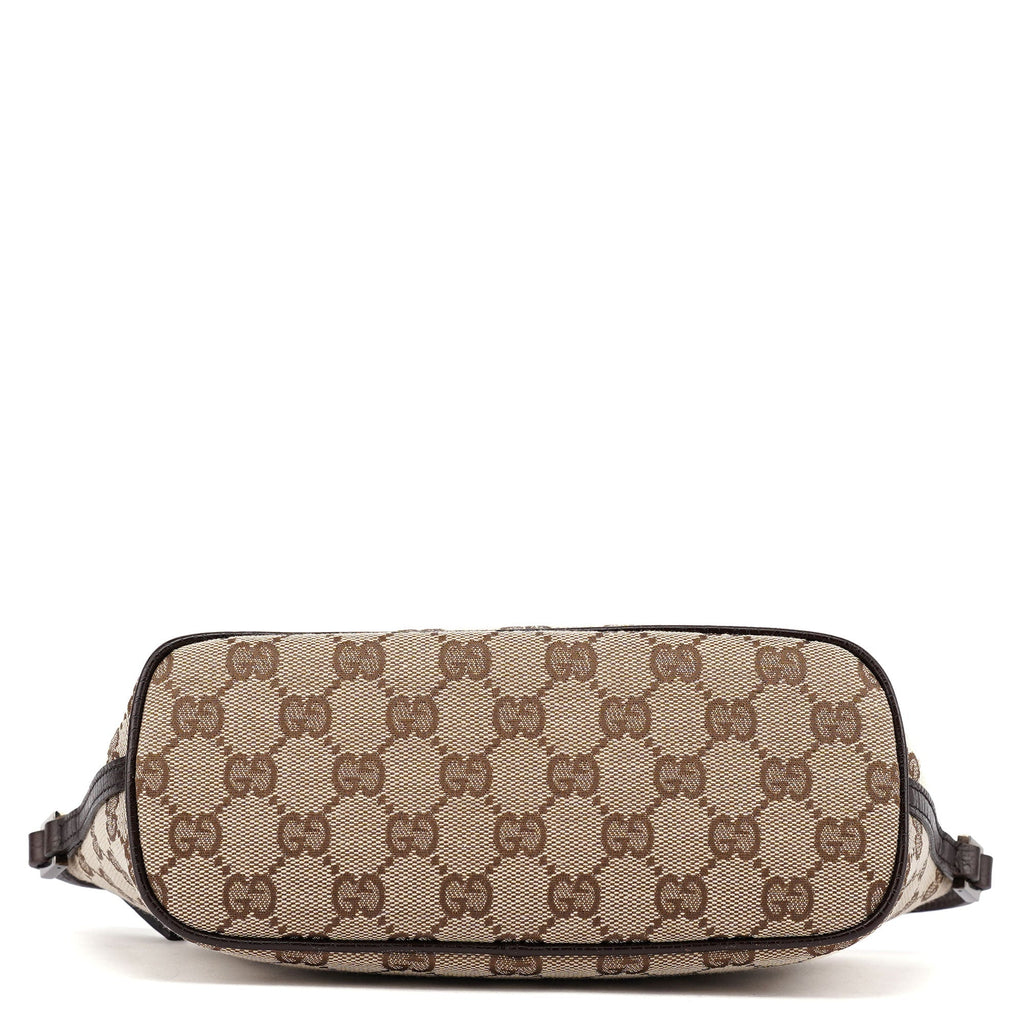 07198 Beige Brown GG Boat Pochette