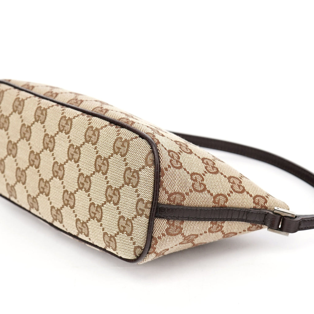07198 Beige Brown GG Boat Pochette