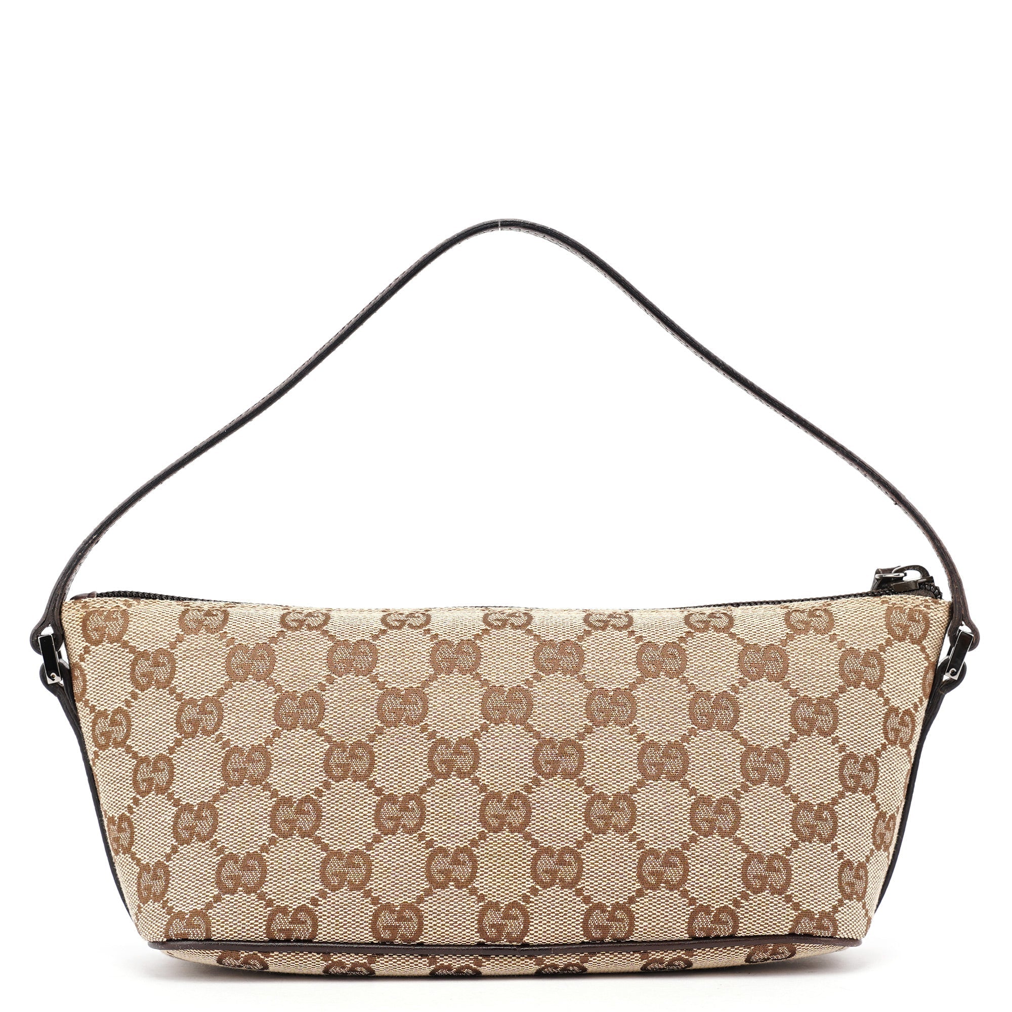07198 Beige Brown GG Boat Pochette