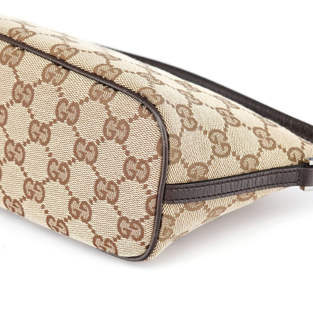 07198 Beige Brown GG Boat Pochette