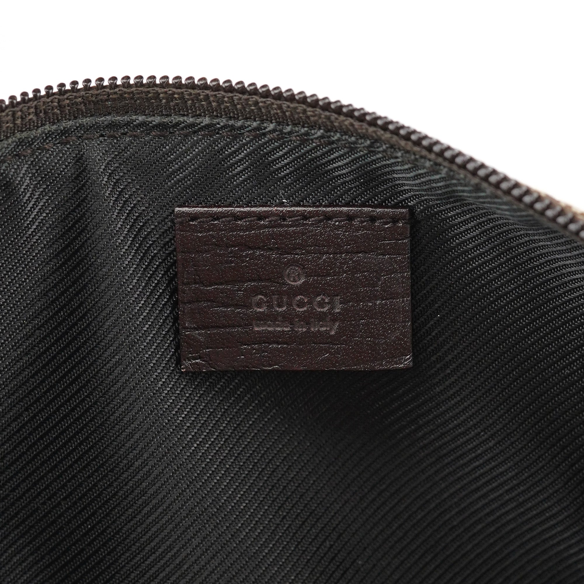 07198 Beige Brown GG Boat Pochette