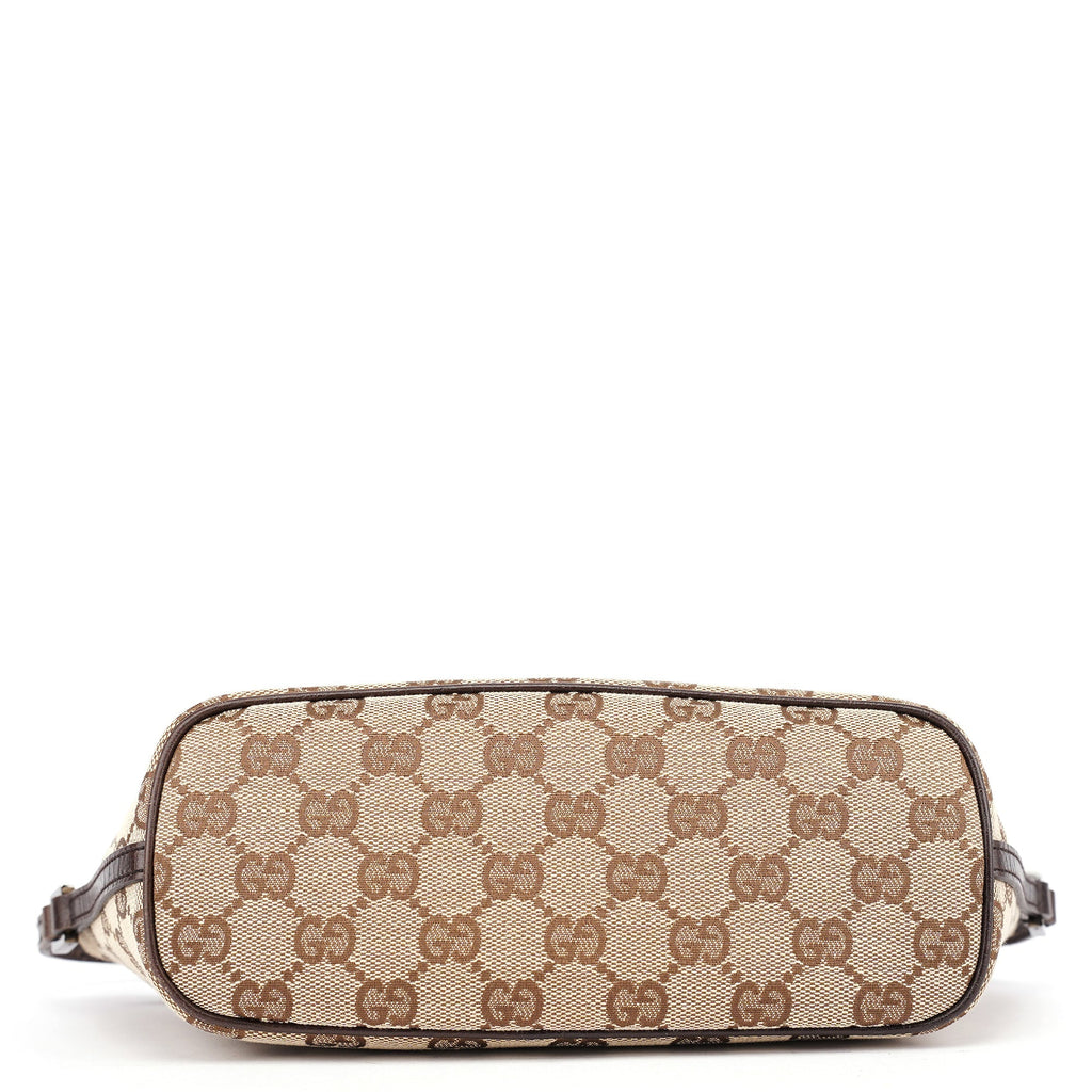 07198 Beige Brown GG Boat Pochette