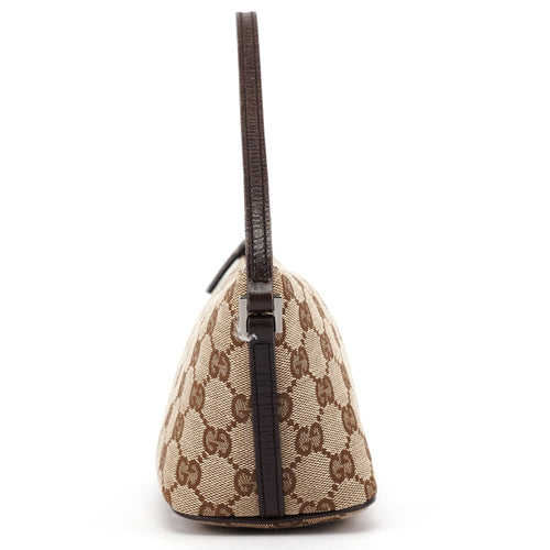 07198 Beige Brown GG Boat Pochette