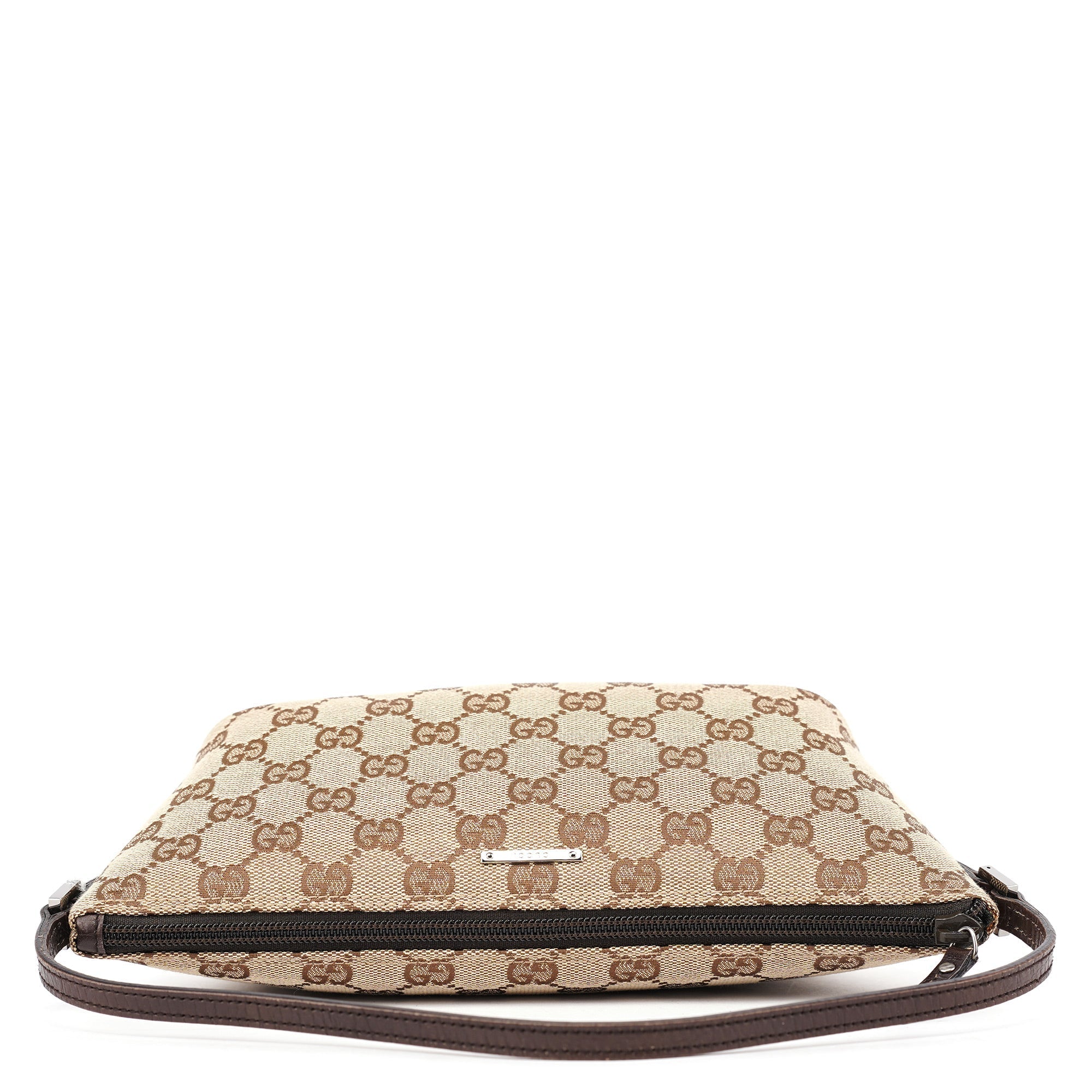 07198 Beige Brown GG Boat Pochette